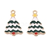 Christmas Theme Alloy Enamel Pendants ENAM-T020-10I-2