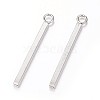 Tarnish Resistant 304 Stainless Steel Bar Pendants X-STAS-P186-05P-23mm-1