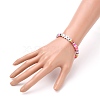 Polymer Clay Heishi Beads Stretch Bracelets BJEW-JB05710-03-3