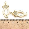 Brass Micro Pave Clear Cubic Zirconia Pendants KK-G498-01Q-02-3