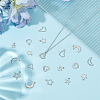 120Pcs 12 Styles Stainless Steel Charms STAS-WR0001-22-4