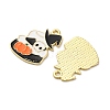 Halloween Alloy Enamel Pendants STAS-I354-01G-D-2