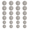 24Pcs 3 Styles Alloy Rhinestone Shank Buttons BUTT-HS0001-05P-1