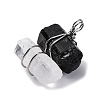 Natural Tourmaline & Quartz Crystal Nuggets Big Pendants G-K338-43P-04-2