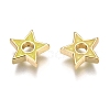 Brass Enamel Beads KK-B023-03G-3
