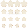 4 Bags 4 Style Natural Wooden Cabochon WOOD-CA0001-22-1