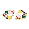 Christmas Alloy Enamel Pendants ENAM-D050-13I-01G-2