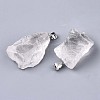 Raw Rough Natural Quartz Crystal Pendants G-N0326-52-2