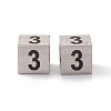 Tarnish Resistant 303 Stainless Steel European Beads STAS-G286-P03-2