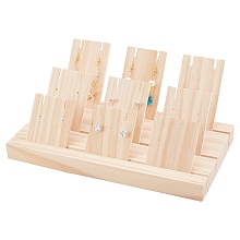 Wooden Earring Holder Necklace Shelf Tray Counter Pendant Jewelry Storage Props Display EDIS-WH0012-02