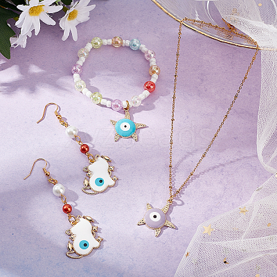 Alloy Enamel Pendants ENAM-AR0001-02-NR-1