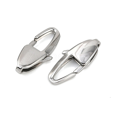 304 Stainless Steel Lobster Claw Clasps STAS-B089-01F-P-1