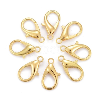 Zinc Alloy Lobster Claw Clasps X-E107-G-1