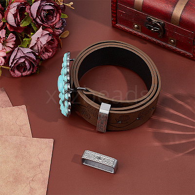 2Pcs 304 Stainless Steel Belt Keeper Rings FIND-PH0061-84B-1