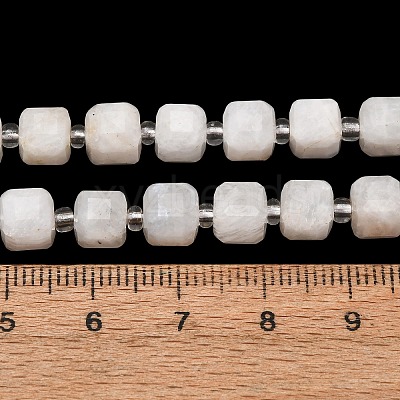 Natural Rainbow Moonstone Beads Strands GG-CBAC972-A06-01-1