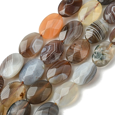 Natural Botswana Agate Beads Strands G-H004-B02-03-1