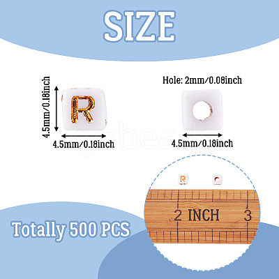Opaque Acrylic Beads MACR-TAG0001-07R-1
