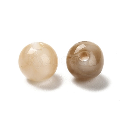 Imitation Jade Acrylic Beads MACR-G066-01G-1
