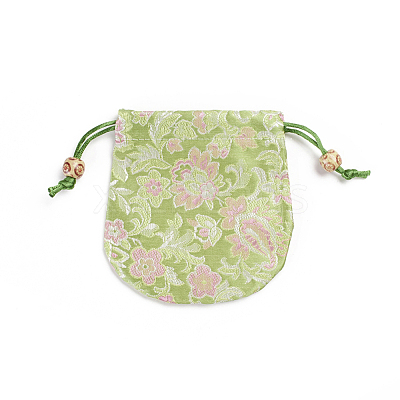 Chinese Brocade Sachet Coin Pouches ABAG-WH0023-17G-1