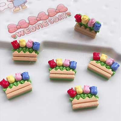 Summer Beach Opaque Resin Cabochons FIND-SX0001-054-1