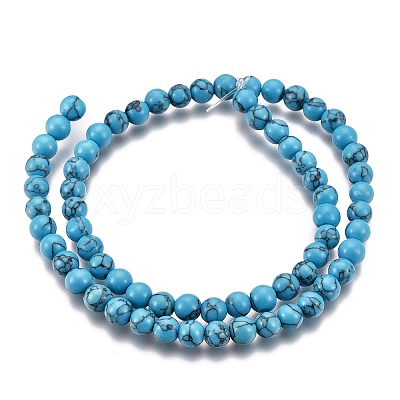 Synthetic Turquoise Beads Strands Z0NDC013-1-1