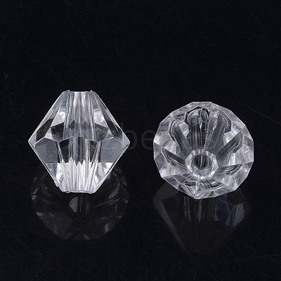 Transparent Acrylic Beads TACR-S146-10mm-01-1