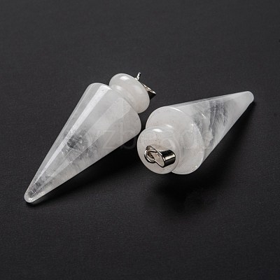Natural Quartz Crystal Pendants G-K311-47I-1