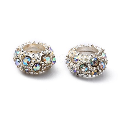 Alloy Rhinestone European Beads CPDL-H999-18-1
