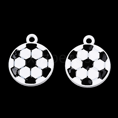 Baking Paint Alloy Pendants X-ENAM-S119-023A-1