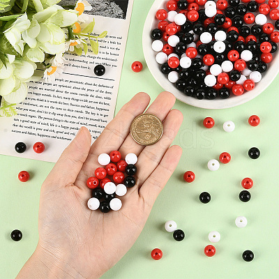 3Colors Opaque Acrylic Beads MACR-SP0001-94C-1