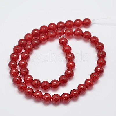 Natural & Dyed Malaysia Jade Bead Strands X-G-A146-8mm-A02-1