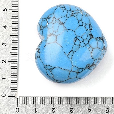 Synthetic Turquoise Thumb Massage Stone G-I367-06P-1