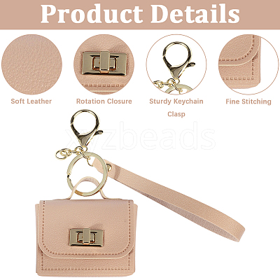 Portable PU Leather Bag Keychains FIND-CL0002-42A-1