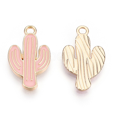 Light Gold Plated Alloy Pendants ENAM-T009-12B-1