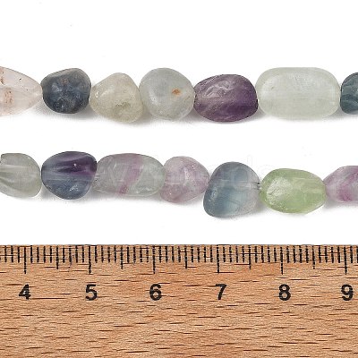 Natural Rainbow Fluorite Beads Strands GG-C286-A27-1