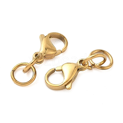 304 Stainless Steel Lobster Claw Clasps STAS-K313-01E-G-1