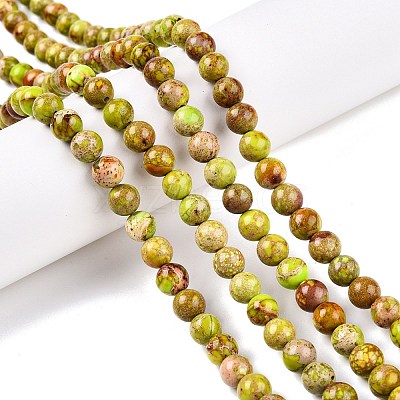 Natural Imperial Jasper Beads Strands G-N342-63K-1