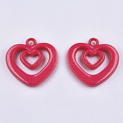 Opaque Acrylic Pendants X-SACR-N008-014-1