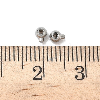 304 Stainless Steel Crimp Beads STAS-G361-02P-1