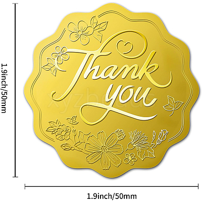 Self Adhesive Gold Foil Embossed Stickers DIY-WH0211-171-1