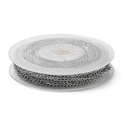 Tarnish Resistant 304 Stainless Steel Cable Chains CHS-F006-01D-P-1