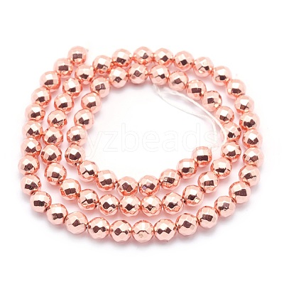 Electroplate Non-magnetic Synthetic Hematite Beads Strands G-L485-03D-RG-1