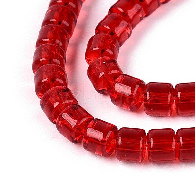 Transparent Glass Beads Strands GLAA-N065-4x4mm-A04-1