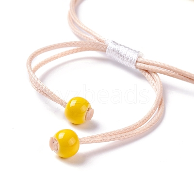 Handmade Dry Pressed Flower Link Bracelet for Girl Women BJEW-C004-01D-1