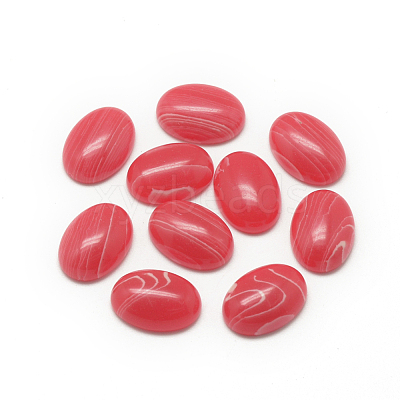 Synthetic Rhodochrosite Cabochons G-R415-13x18-15-1