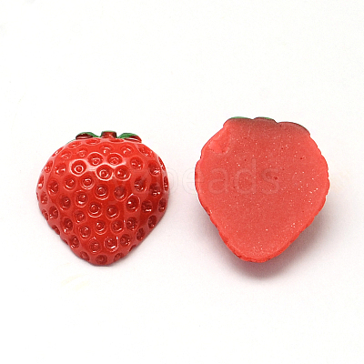 Strawberry Resin Decoden Cabochons CRES-R183-09-1