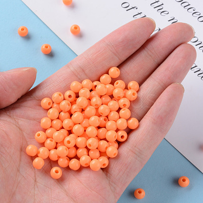 Opaque Acrylic Beads MACR-S370-C6mm-A11-1