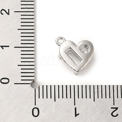 Brass Micro Pave Cubic Zirconia Pendants ZIRC-P113-05P-1