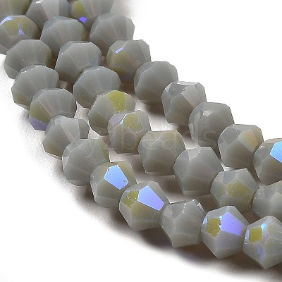 Opaque Solid Color Imitation Jade Glass Beads Strands EGLA-A039-P4mm-L14-1