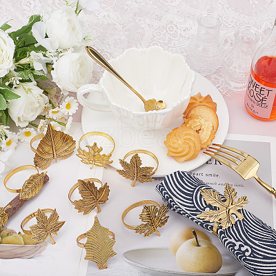 20Pcs 10 Styles Iron Napkin Rings DIY-GO0002-94-1